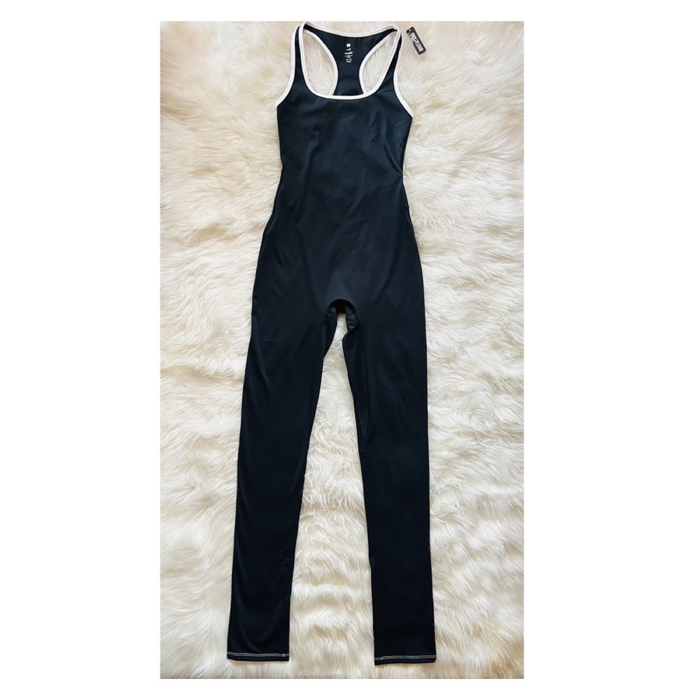 New! BOOTAYBAG Cut-Out Ellyette Jumpsuit in Black - Picture 7 of 13